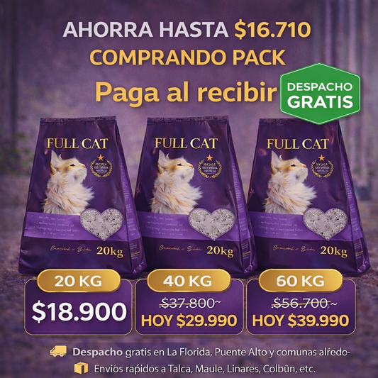 ARENA DE GATO - 20 KG (MANGA de 20kg)